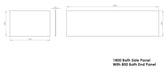 Ikon Bath End Panel